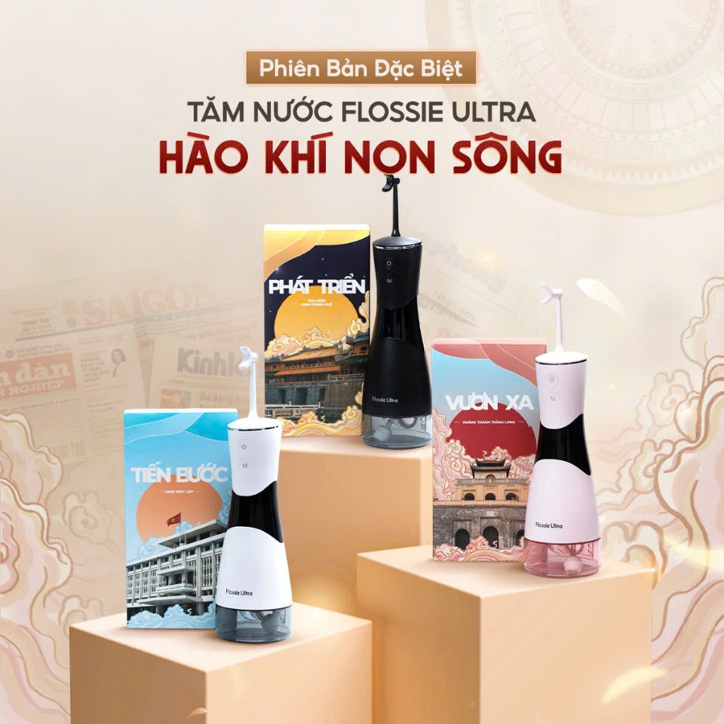 Ảnh Tăm nước cầm tay Flossie Làm sạch nhanh gấp 2 lần. Bảo hành 1 năm đổi mới tận nơi. 4