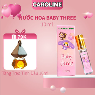 NƯỚC HOA THIẾU NỮ BABY THREE BY CAROLINE 10ml