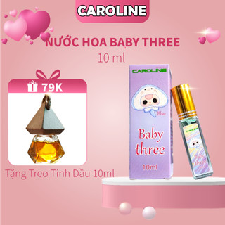 NƯỚC HOA THIẾU NỮ BABY THREE BY CAROLINE 10ml