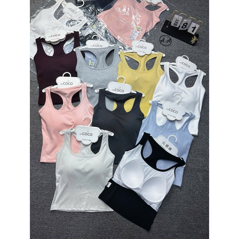 ☘️ Áo ba lỗ 6626#. QC cao cấp full túi móc sịn