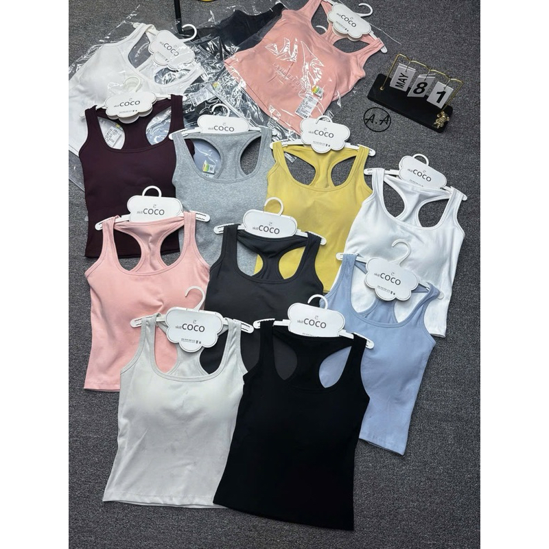 ☘️ Áo ba lỗ 6626#. QC cao cấp full túi móc sịn