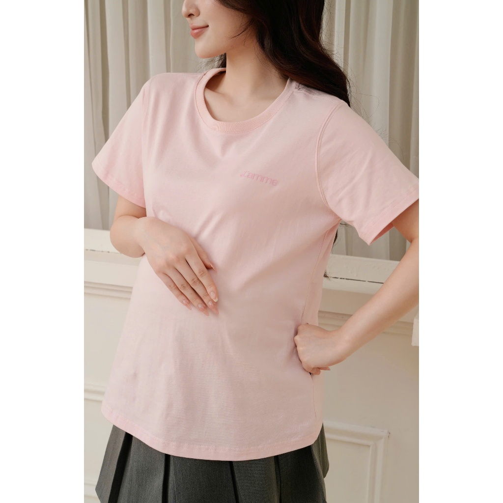 Ảnh Áo phông bầu L'amme Tee chất cotton thấm hút mồ hôi mặc được sau sinh by LAMME 2