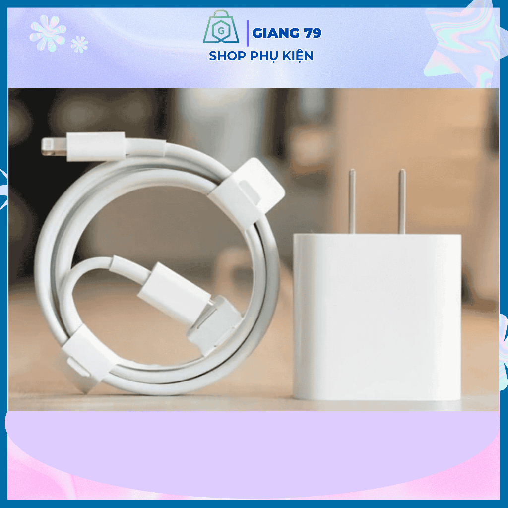 Bộ Sạc PD 20W Siêu Nhanh l| Sạc Không Nóng, An Toàn, Bảo hành 12 tháng, 30 phút đầy 50% pin