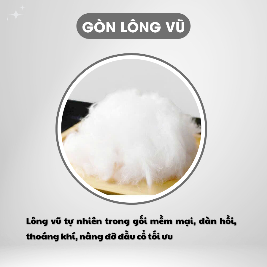 Ảnh Gối Ngủ Microfiber Cao Cấp Ruột Gối Lông Vũ Gối Chuẩn Khách Sạn 5 Sao Thiết Kế Sang Trọng Êm Ái Mềm Mại Chuẩn Oeko-Tek 3