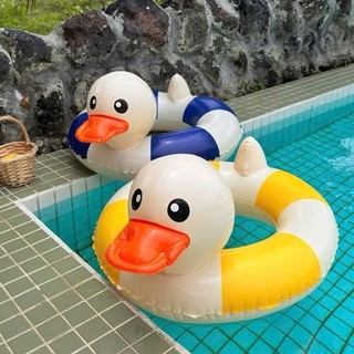 PK18 phao bơi hình vịt sọc 2 màu cho bé 1-6 tuổi
