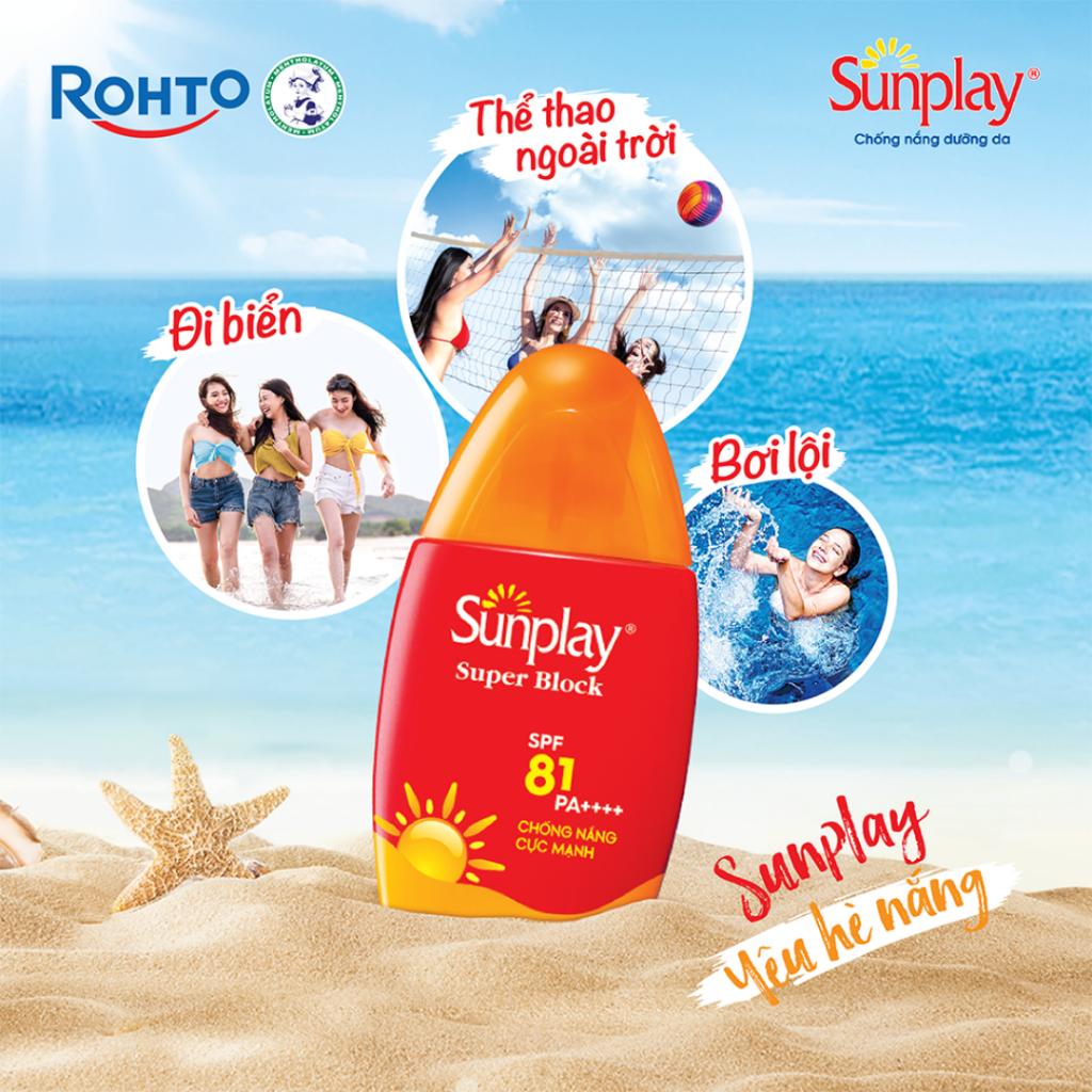 Ảnh Kem chống nắng kháng nước Sunplay dạng sữa không cồn nâng tone SPF 81, PA++++ 2