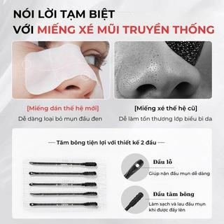 COMBO 10 HỘP MIẾNG DÁN ĐẨY MỤN ĐẦU ĐEN, làm dịu da, hỗ trợ thu nhỏ lỗ chân lông OASIS COSMETICS