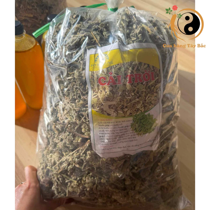 Hạ khô thảo, cải trời khô (500g, 1kg) từ rau cải trời tươi giúp hỗ trợ bướu cổ, viêm gan B,C, áp xe vú, tăng huyết áp