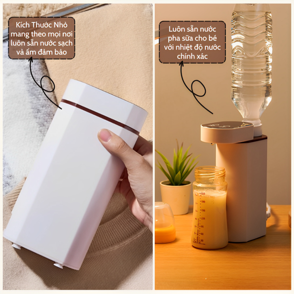 Máy làm nóng nước nóng tức thời để bàn gia đình di động 3 giây, máy bơm nước nóng du lịch mini, máy làm nóng 3s