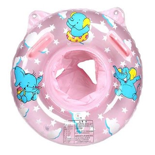 PK17 Phao Bơi Chống Lật Cho Bé Có Tay Cầm 3-36 Tháng Hình Động Vật