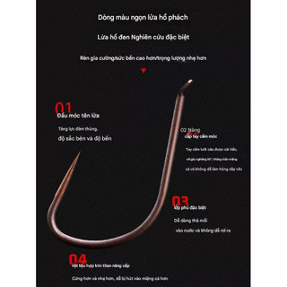 Lưỡi Câu Simago Không Ngạnh Titan Siêu Bén Chuyên Rô Phi Chép