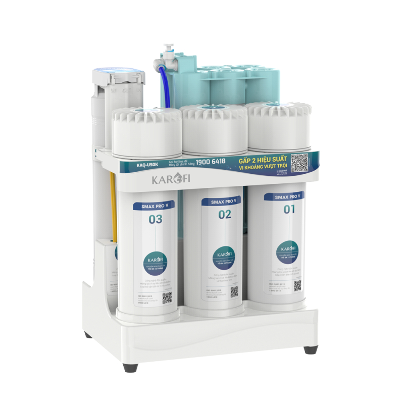 Ảnh Máy lọc nước RO Karofi KAQ-U50K 10 lõi - Nước uống trực tiếp 2