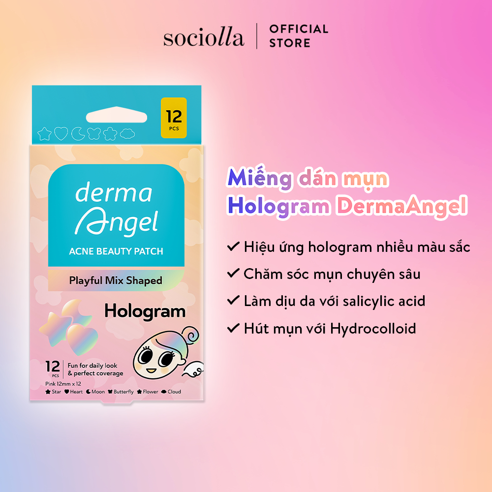 Ảnh Miếng Dán Mụn Vui Nhộn Derma Angel Acne Beauty Patch - Perfect Coverage 3