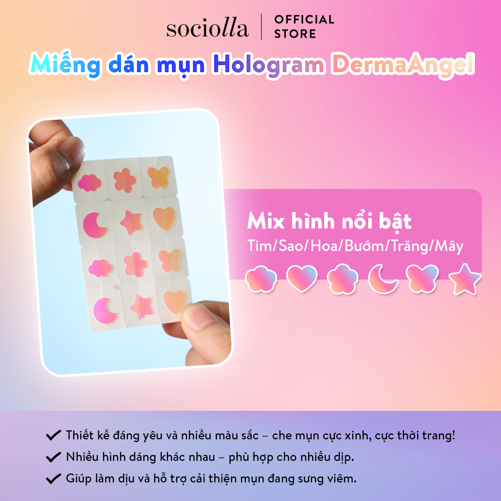 Ảnh Miếng Dán Mụn Vui Nhộn Derma Angel Acne Beauty Patch - Perfect Coverage 2