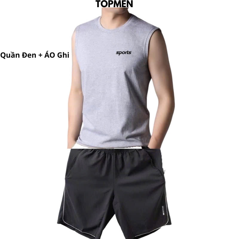 Bộ Quần đen áo ghi