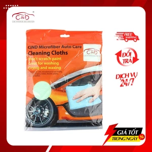 Khăn Lau Microfiber CIND Màu Lá (40*40cm)