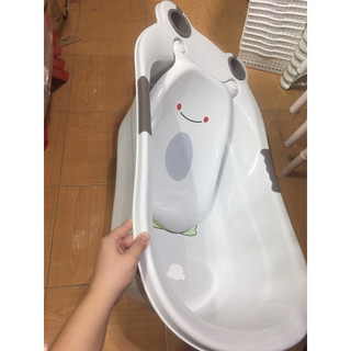 Chậu Tắm Ếch Hokori  Cao Cấp Chậu Tắm Cho Bé Có Tấm Tựa Lưng Có Van Thoát Nước Nhựa Việt Nhật 2203