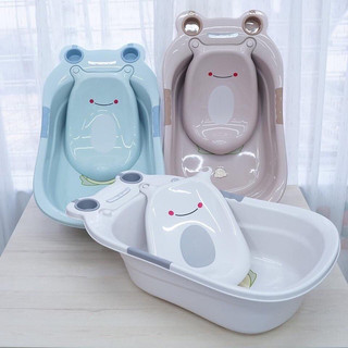 Chậu Tắm Ếch Hokori  Cao Cấp Chậu Tắm Cho Bé Có Tấm Tựa Lưng Có Van Thoát Nước Nhựa Việt Nhật 2203