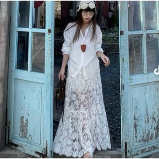 247store - Chân váy ren đi biển hoa Hàn Quốc 3 tầng siêu xinh tiểu thư xuyên thấu  2548