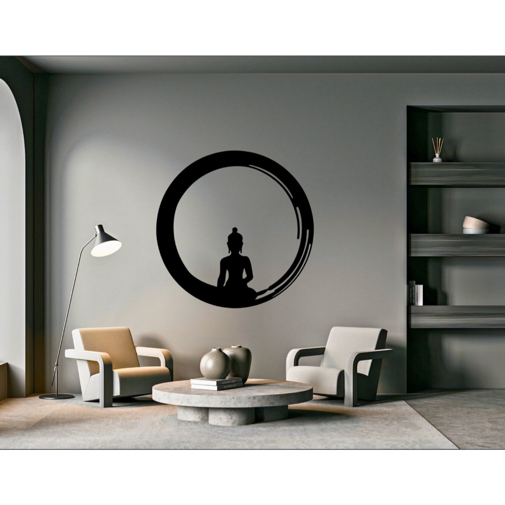 Tranh sắt CNC B01| Tranh sắt "Tròn hiện đại", Treo tường nghệ thuật, Decor Trang trí