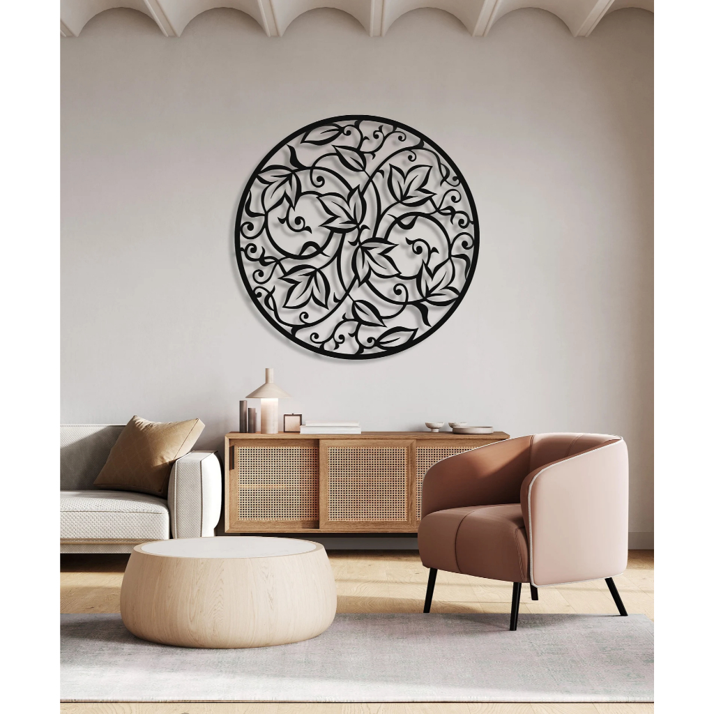 Tranh sắt CNC B01| Tranh sắt "Tròn hiện đại", Treo tường nghệ thuật, Decor Trang trí