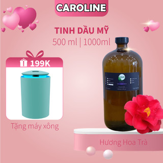 Tinh dầu xông thơm phòng thiên nhiên CAROLINE hương Hoa Trà Big Size Big Size, khử mùi hiệu quả - Chính hãng