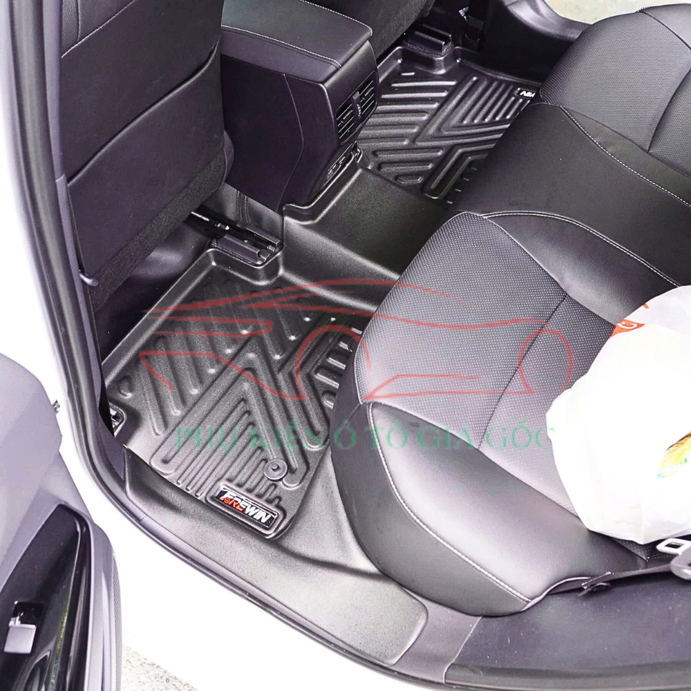 Thảm lót sàn NHỰA đúc TPE 5D xe Toyota Corolla Altis 2014-2021, 2022-2025, Mẫu Tràn viền bậc cửa - MẪU BẬC DÀI-ko mùi