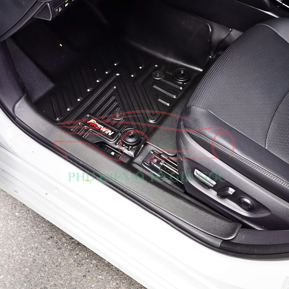 Thảm lót sàn NHỰA đúc TPE 5D xe Toyota Corolla Altis 2014-2021, 2022-2025, Mẫu Tràn viền bậc cửa - MẪU BẬC DÀI-ko mùi