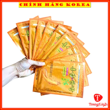 [Sỉ 10 gói] Cao dán hồng sâm Himena hàn quốc - Hỗ trợ giảm đau lưng, đau vai gáy, căng cơ