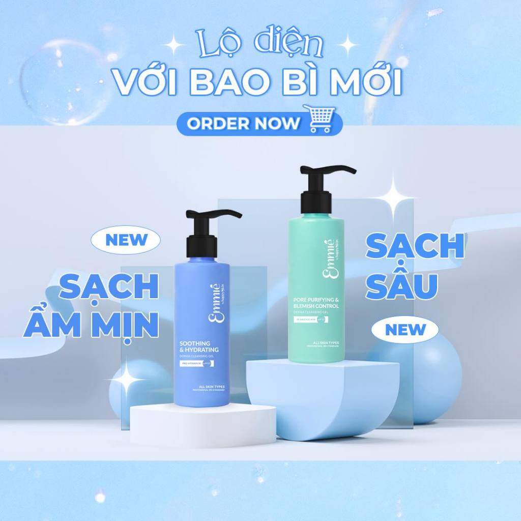 Ảnh Gel Rửa Mặt Dịu Nhẹ Cấp Ẩm Sâu Emmié Soothing & Hydrating Derma Cleansing 180ml 4