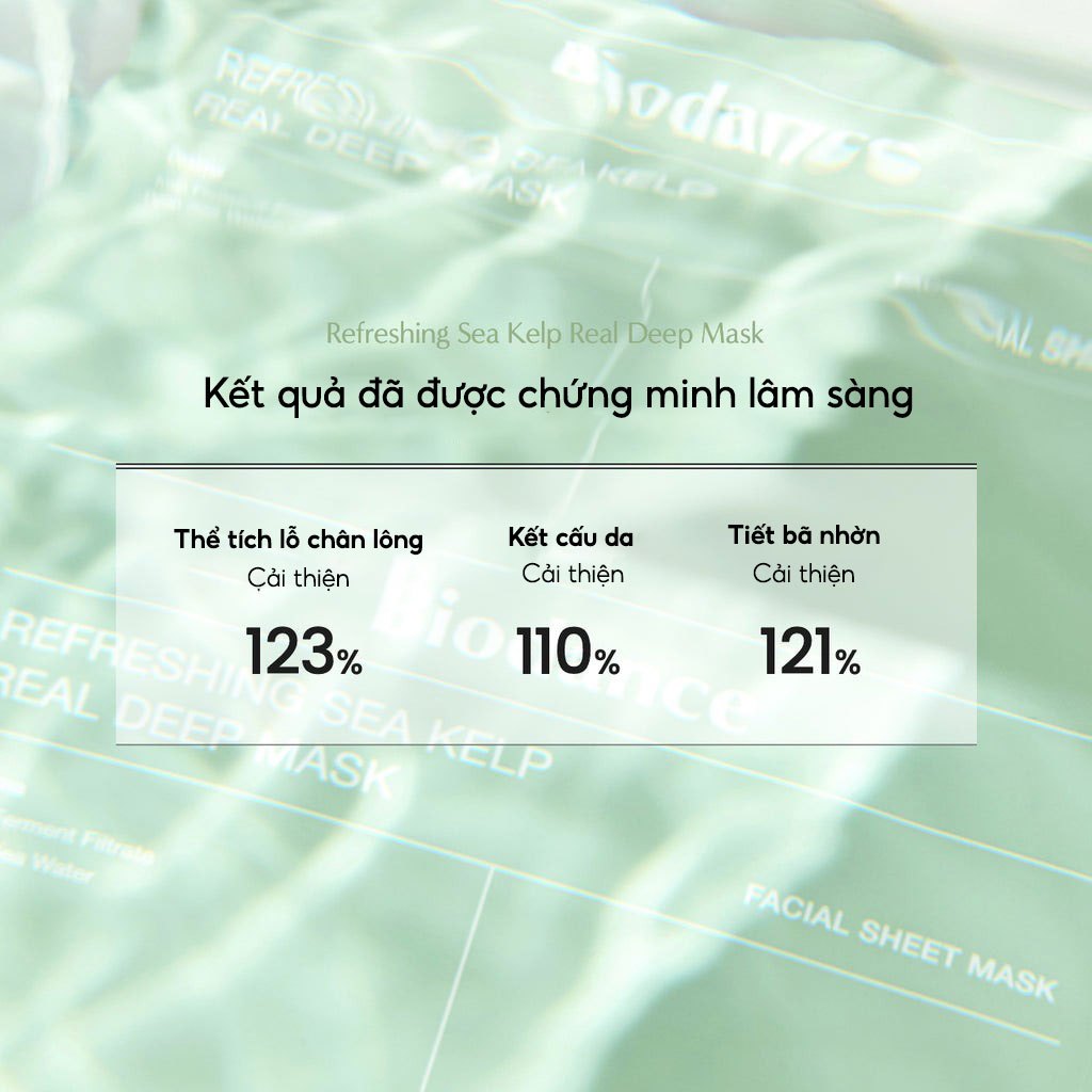 Ảnh BIODANCE Mặt Nạ Thạch Dịu Da Giảm Mẫn Đỏ Dưỡng Da Sâu Loại Bỏ Mụn Đầu Đen Refreshing Sea Kelp Real Deep Mask 34g 3