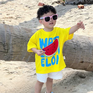 ÁO THUN VÀNG DƯA HẤU Form Rộng Boxy 100% Cotton 2C