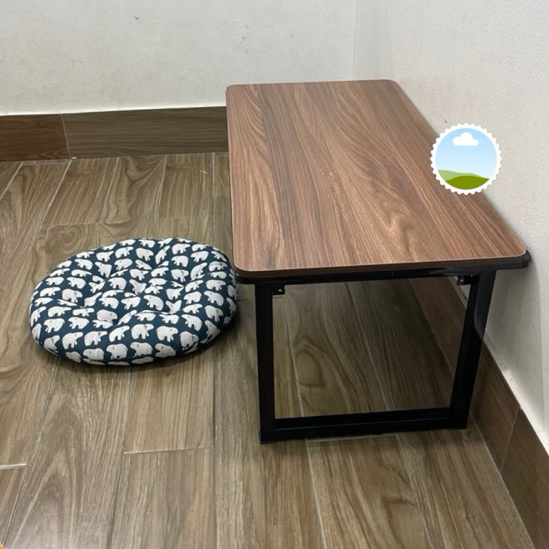 Bàn học gấp gọn ngồi bệt kích thước 40x80 50x70 50x80 cao 30cm yêu cầu bấm chốt mới gập chân