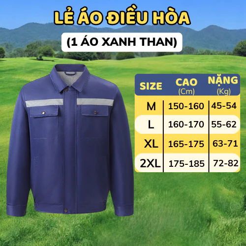 Áo điều hòa Nhật Bản 25V, quạt áo điều hòa công suất lớn hoạt động 12-16h liên tục cả ngày dài