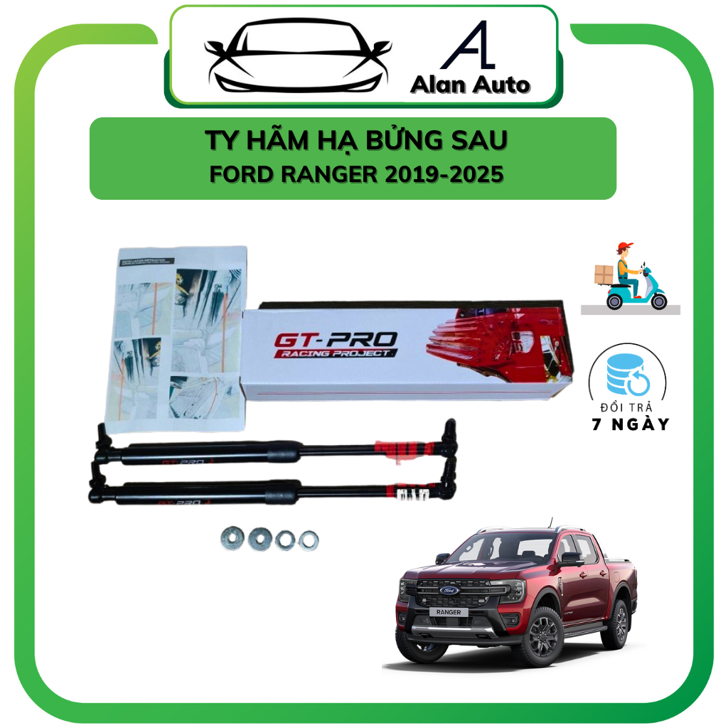 Ty hãm hạ bửng sau Ford Ranger 2017-2025, Ty hãm bửng GT Pro bán tải ranger