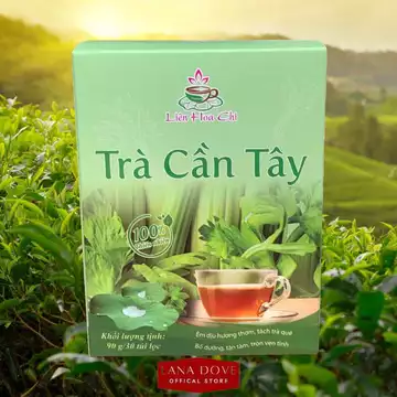 Trà Cần Tây túi lọc - Thương hiệu OCOP Liên Hoa Chi - Khối lượng 30 túi x 5g