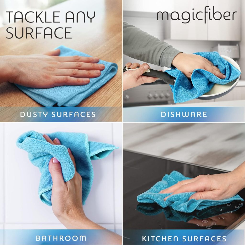 [Lẻ]Khăn lau đa năng chính hãng MAGICFIBER sợi microfiber mịn thấm hút ...