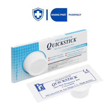 QUICKSTICK QUE THỬ THAI - NHẬP KHẨU TỪ MỸ, TEST THAI SỚM, NHANH, CHÍNH XÁC - HỘP 1 QUE, DATE 01/2029