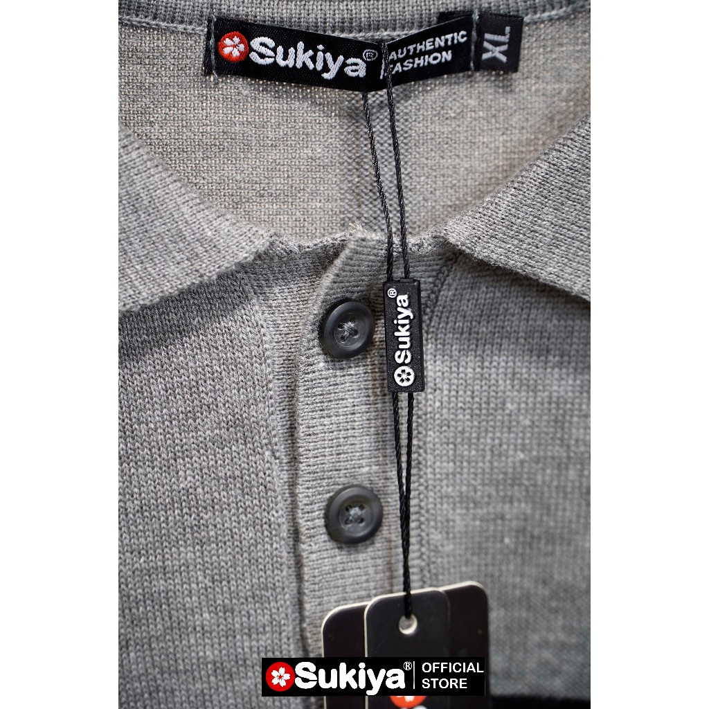 Ảnh Áo Polo Len Dệt Kim Nam SUKIYA Premium Kẻ Len Mát Cotton Thấm Mồ Hôi mùa Hè AL74 4
