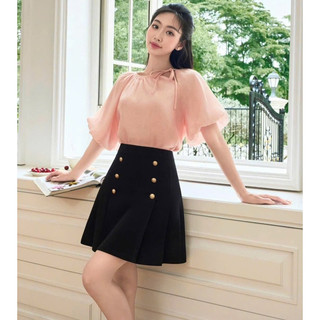 [ Ảnh thật ] Chân váy ngắn dập ly , có lót quần bên trong siêu tiện