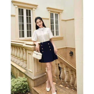 [ Ảnh thật ] Chân váy ngắn dập ly , có lót quần bên trong siêu tiện