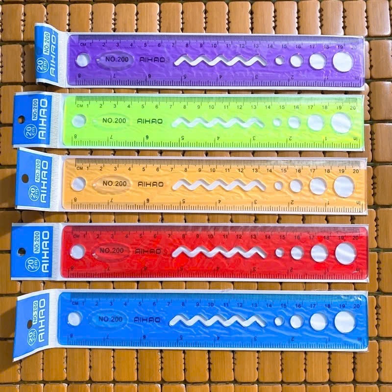 3 Thước Dẻo 20cm 30cm Đủ Màu Sắc – Chất Liệu Cao Cấp, Dễ Dùng Cho Học Sinh Từ Lớp 1-12.