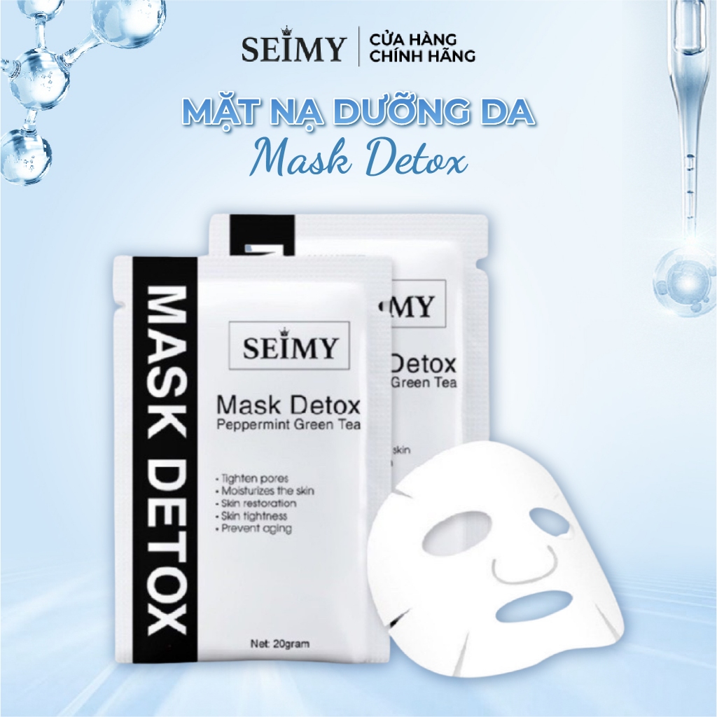 Mặt nạ dưỡng da Seimy - Mask Detox Peppermint Green Tea | Shopee Việt Nam