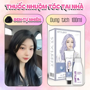 Thuốc nhuộm tóc tại nhà tự pha STYLEFIT cực kỳ dễ sử dụng chiết xuất thảo dược mềm mượt cho tóc. thuốc nhuộm tóc tại nhà