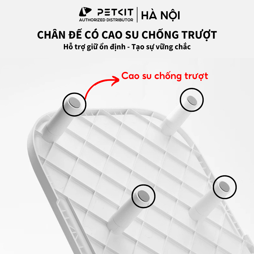 Ảnh Bậc Thang Tăng Chiều Cao Máy Nhả Hạt Tự Động Cho Chó Mèo PETKIT - Chống Kiến, Chống Gù Lưng 2