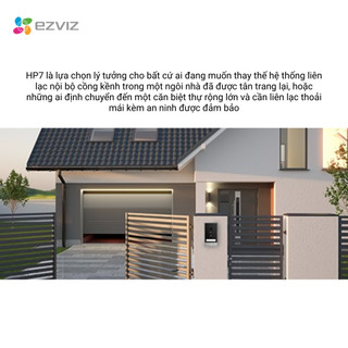 Chuông cửa EZVIZ HP7 3MP Tích Hợp Màn Hình Cảm Ứng 7 inch, Trò Chuyện Hai Chiều, Chống Chịu Thời Tiết