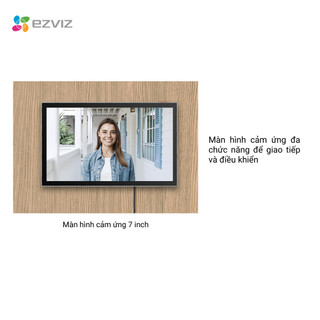Chuông cửa EZVIZ HP7 3MP Tích Hợp Màn Hình Cảm Ứng 7 inch, Trò Chuyện Hai Chiều, Chống Chịu Thời Tiết