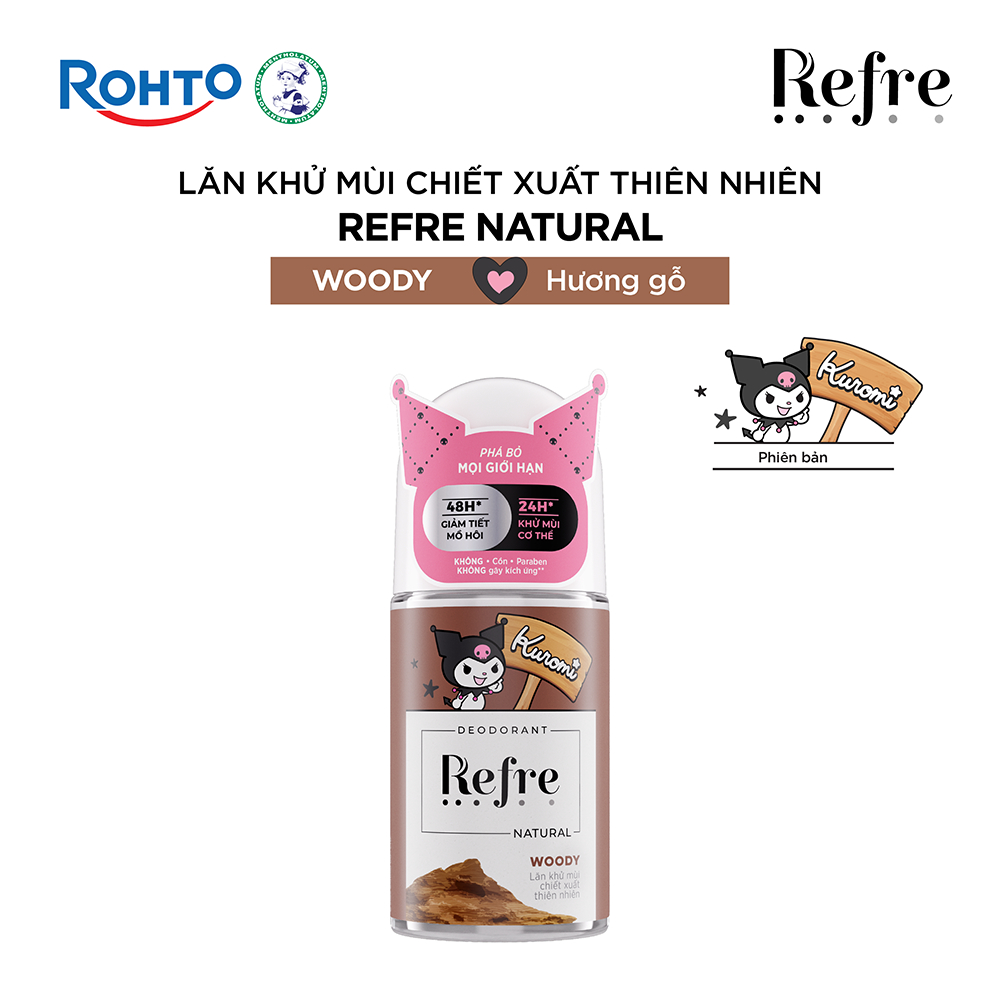 Ảnh Lăn khử mùi Refre x Kuromi Natural/Whitening Perfume 40ml 3