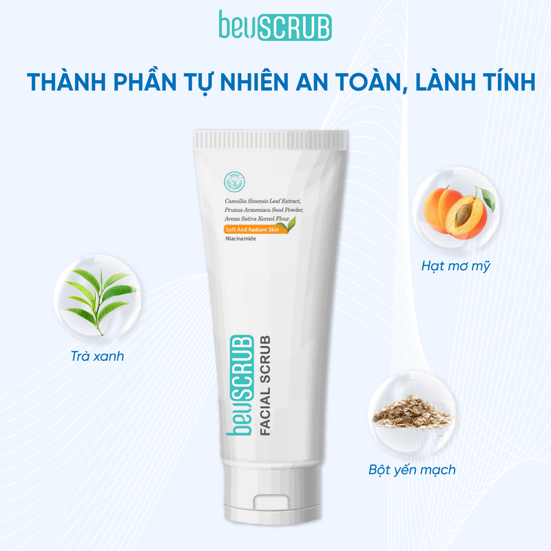 Ảnh Combo Mặt nạ đất sét BEUCLAY trà xanh sáng da + Tẩy tế bào chết BEUSCRUB size mini 30g 2