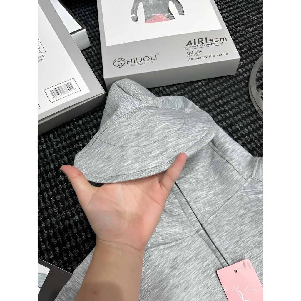 Áo nắng nữ cánh dơi áo chống nắng dáng ngắn croptop vải UMI hàn siêu mát có mũ rộng che kín của nhà XUZI